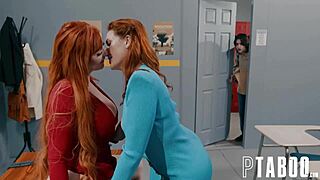 Siri dahl and lauren phillips fuck stepson elias in classroom threesome, she moans.