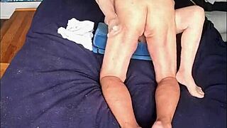 Sucking and fucking by a waterfall