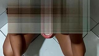 A teen amateur takes a big black cock's piss and pays with a blowjob in this ebony mommy scene.