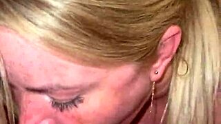 she stares at big cock then devours it all enjoying huge dick