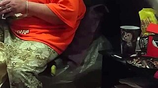 my stepmom pretending not to look at dick