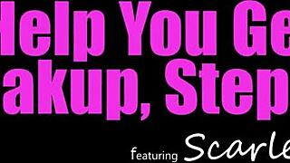 Sweet petite redhead Scarlet Skies coaches stepbro with new pussy therapy method.