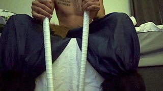 Inosuke has one more demon to take care of with his big black cock.