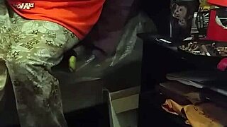 my stepmom pretending not to look at dick