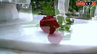 A hot European blonde widow endures hardcore anal fucking and deepthroat blowjob.