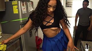 my boss is so hot i couldn't control myself i seduce him in the kitchen and then the bedroom