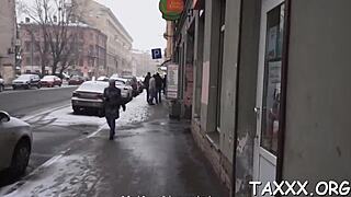 Agent pokes teen model's pussy