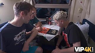 young 18+ redhead offers anal to a stranger on the train for attention