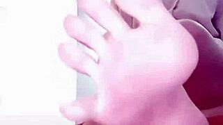 Moyao as Chinese Femdom Mistress Cosplays Teacher and Shows Feet