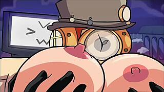 Can the TV woman endure being fucked by everyone in this loop?