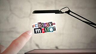 The blackmailer in action