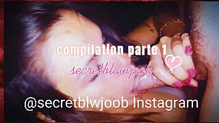 I accidentally compiled secret blowjobs in part one with cumshots and handjobs, feeling so excited