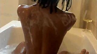 Wife Twerking in Bath, Then Gives Ass, I Cum Inside