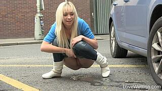 Naomi's Outdoor Pissing Scene