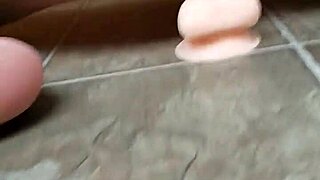 native american slut riding dildo while kicking balls and moaning loud