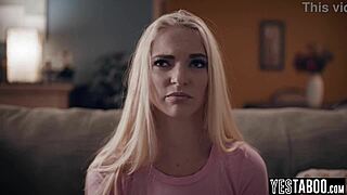 Skinny russian teen stepdaughter double penetrated by her stepdad