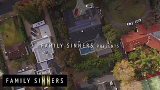 Want to see the hot babe ride her step cousin's cock?