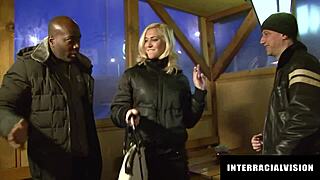 horny babe gets pussy licked by bf while taking bbc anally 😏