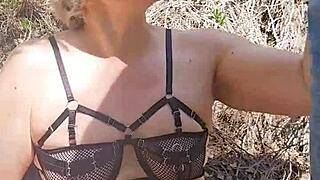 i compiled the queen of the blowjob in different outdoor places and with