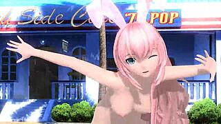 megurine luka and meiko in summer idol project diva nude mod