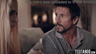 Skinny russian teen stepdaughter double penetrated by her stepdad