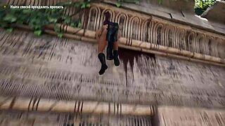 lara croft escapes the tomb by taking big cocks in her ass. in this 3d hentai adventure.