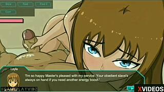 hentai slave girls in bdsm bondage giving blowjob and sex to master pov part 5