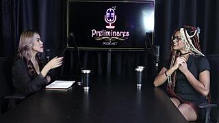 Naomi Campos Dominates in Sheer Red Lingerie Intensely.