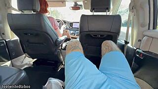 Step Son Accidentally Cums His Pants On The Way To Soccer