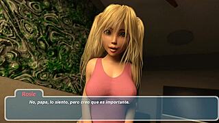 Rosie And Her Dad Discuss Bathroom Incidents In Happy Summer Rosie Game