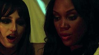 Goth babe Lana Small & big tits bestie August Skye summon sex spirit with milf Penny Barber 😈