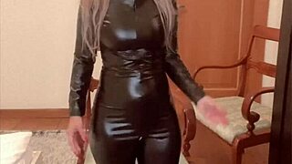 Oiled Belly Dancer In Catsuit Performs Financial Domination Song For Pd