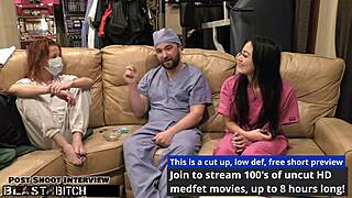 Blaire celeste as nurse, mouth blasted with huge cum load?