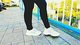 Morena flaunts her big thick ass for all to see.