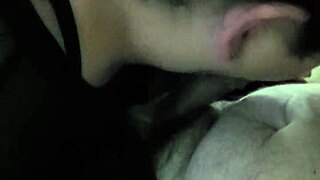 Shemale performs oral with daddy in homemade pov scene