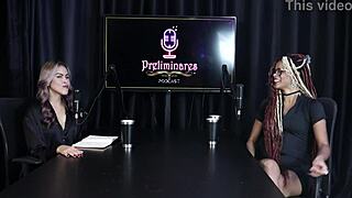 Naomi Campos Dominates in Sheer Red Lingerie Intensely.