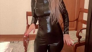 Oiled Belly Dancer In Catsuit Performs Financial Domination Song For Pd