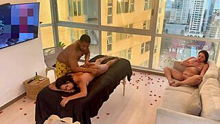 Stepmom's Risky Massage with Stepson