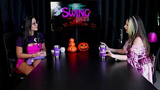 Raphaela Savanah's first front anal, loving cum, addicted to threesomes, masturbating in Uber for Halloween.