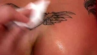 Rachele Richey gulps two huge loads in hardcore webcam threesome