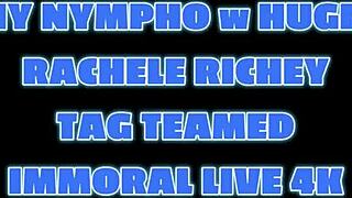 Rachele Richey gulps two huge loads in hardcore webcam threesome