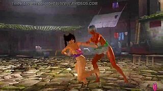 Two Sexy Maids Fight For Time With You In Doa Diva Battle