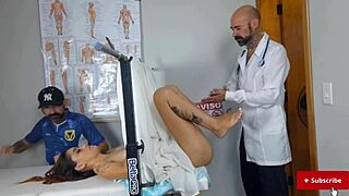 Devastating Betrayal as Gynecologist Fucks Cuckold's Wife Unbeknownst to Him