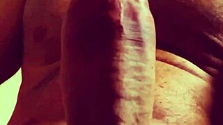 i'm warming up my big cock alone before she gets home from work