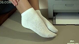Goddess Beautiful Feet In Socks Compilation With Close Up Teasing