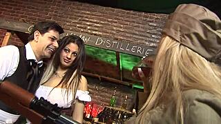 A Pretty Fraulein Is Seduced Into Having A Threesome With A Cute Blonde