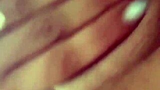 Apolonia is very horny and takes the opportunity to put her fingers in her tight pussy