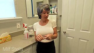 Gilf maid GETS ANAL while CUFFED in hired help