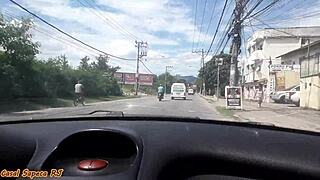 Married Woman SHOWS PUSSY To Everyone On Street