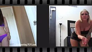 kicking your balls gives me such pleasure in this femdom scene